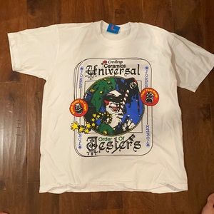 ONLINE CERAMICS “Order of the Jesters” White Large T-Shirt